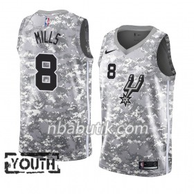 NBA Børn Trøje San Antonio Spurs Patty Mills 8 2018-19 Nike Grå Swingman